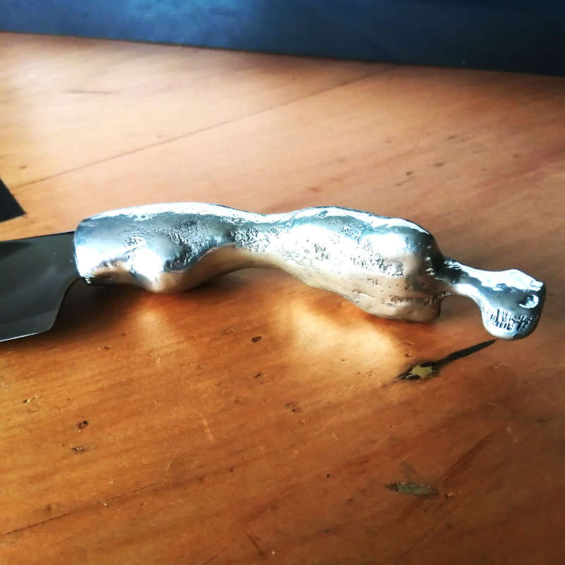Carrol Boyes Pewter Stainless Steel Herb / Biltong Chopper