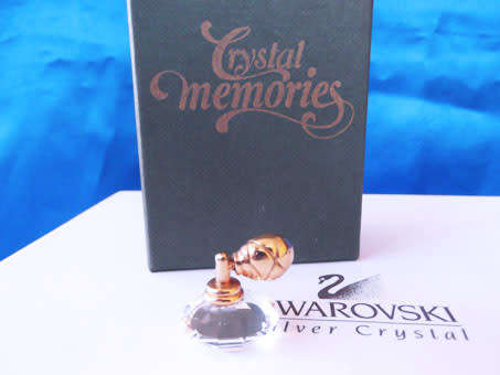 GENUINE Swarovski Crystal Memories ATOMIZER - PERFUME SPRAY 18ct Gold Plated