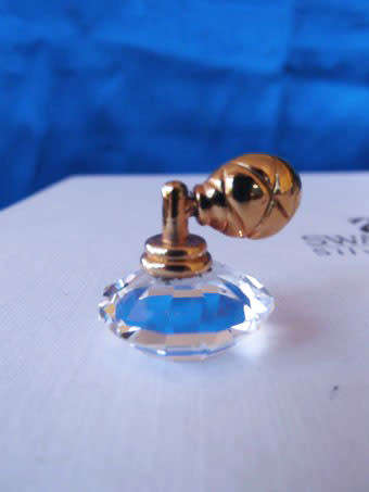 GENUINE Swarovski Crystal Memories ATOMIZER - PERFUME SPRAY 18ct Gold Plated