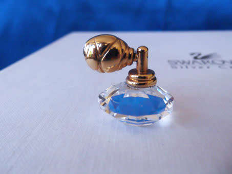GENUINE Swarovski Crystal Memories ATOMIZER - PERFUME SPRAY 18ct Gold Plated