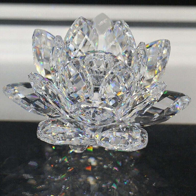 Swarovski Crystal Small Water Lily Candleholder  candle holder