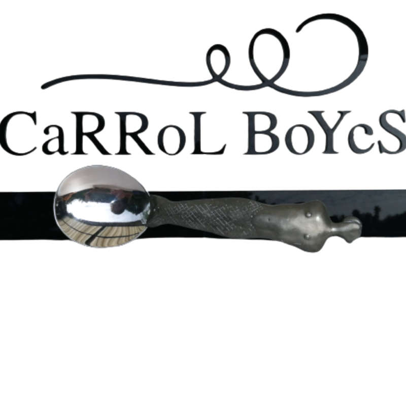 Carrol Boyes Early Pewter Fishtail Large Serving Spoon