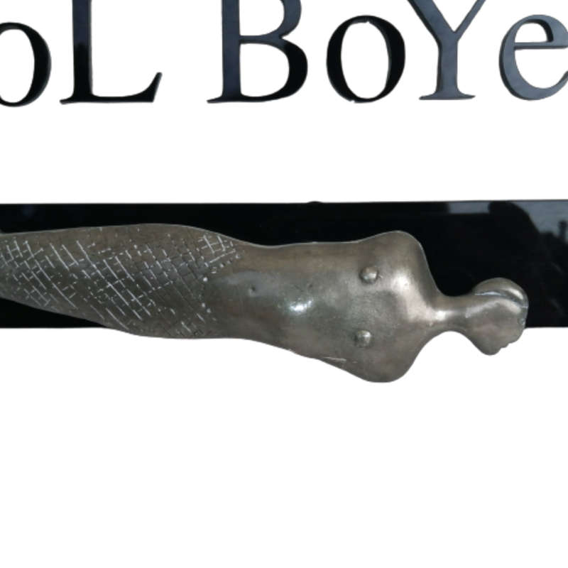 Carrol Boyes Early Pewter Fishtail Large Serving Spoon