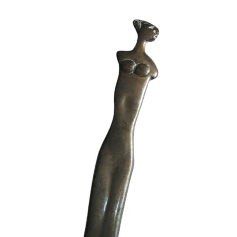 Carrol Boyes Early Pewter Fishtail Large Serving Spoon