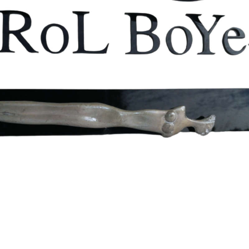 Carrol Boyes Early Pewter Fishtail Large Serving Spoon