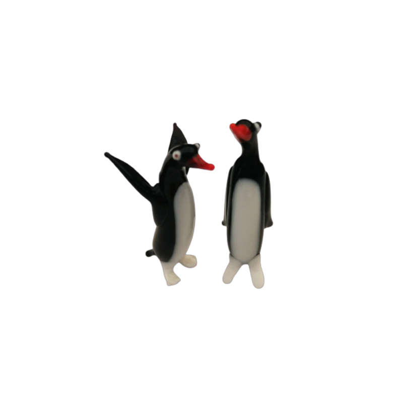 Mid-Century Whimsical Miniature Pair of Penguins