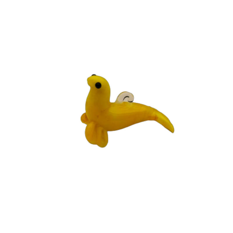 Mid-Century Whimsical Miniature Yellow Seal