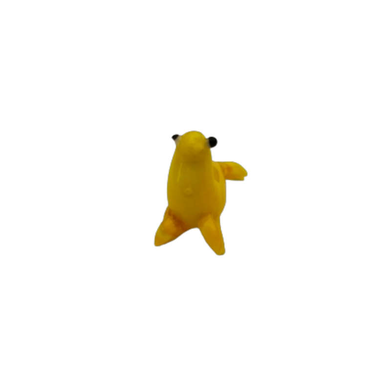 Mid-Century Whimsical Miniature Yellow Seal