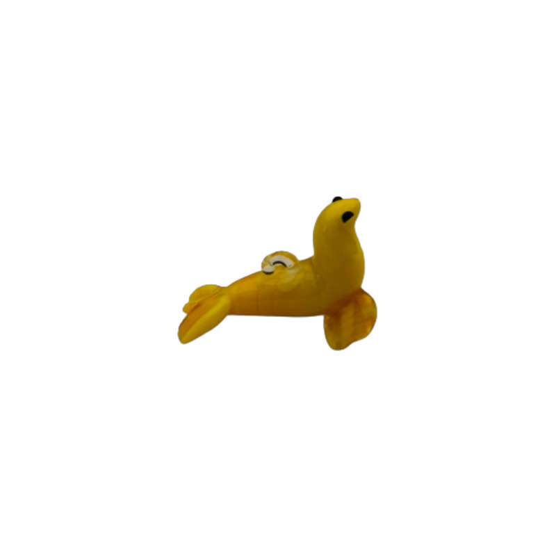 Mid-Century Whimsical Miniature Yellow Seal