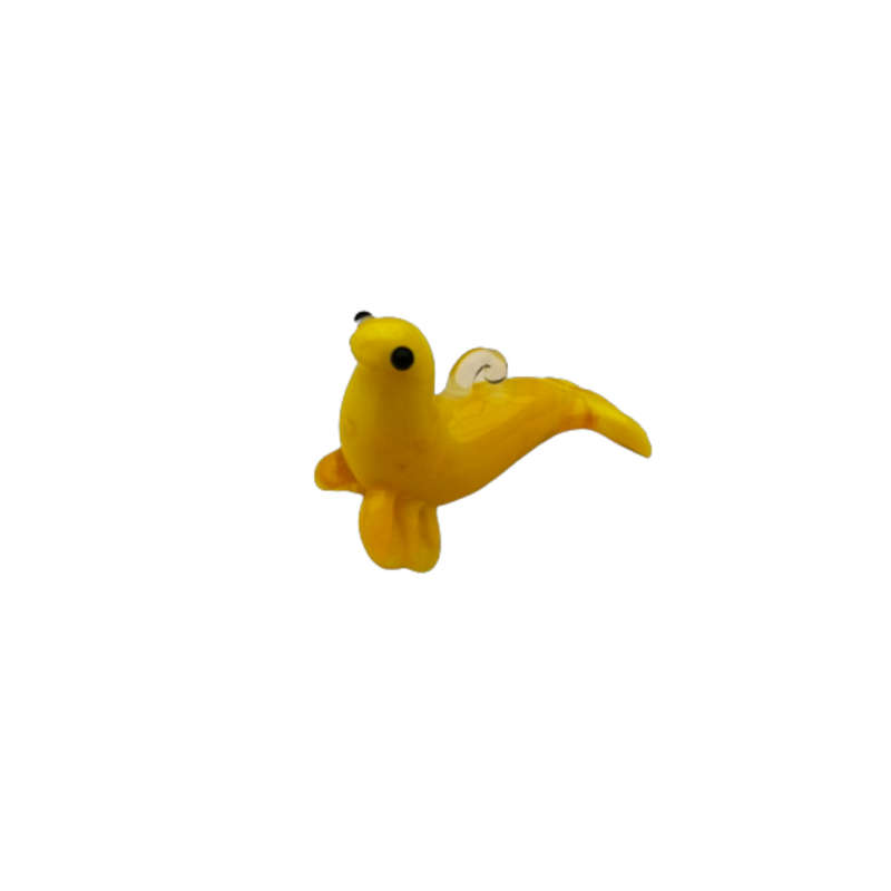 Mid-Century Whimsical Miniature Yellow Seal