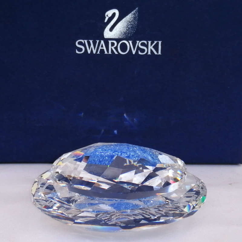 Swarovski Crystal Stunning Paperweight with Blue Crystals