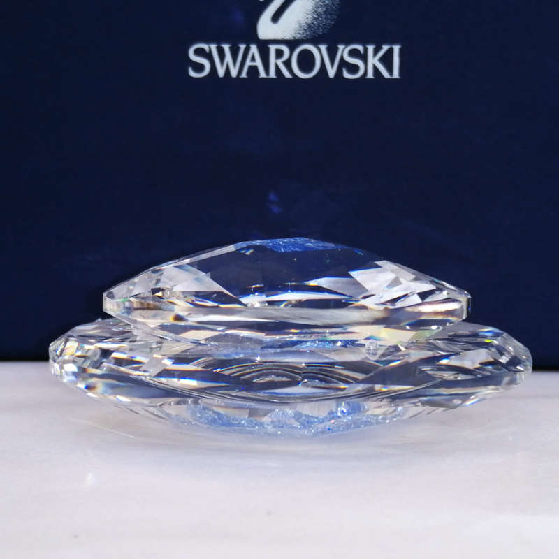 Swarovski Crystal Stunning Paperweight with Blue Crystals