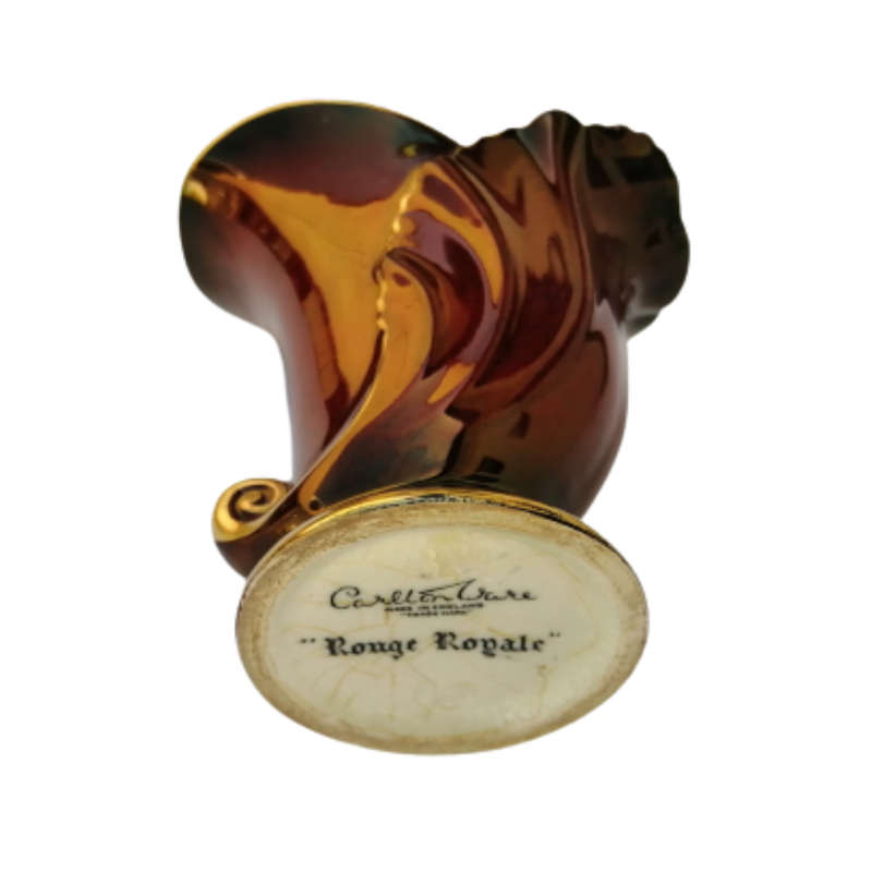 Carlton Wear Rouge Royale With Gold Trim Vase