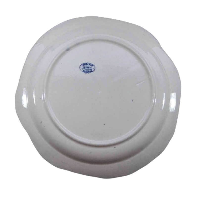 Copeland Spode, Spodes Italian divided sandwich octagonal plate, Blue Italian 1930s