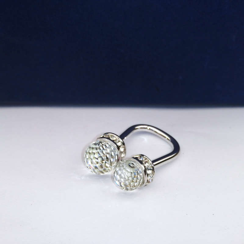 Swarovski Crystal Stunning Horseshoe Key Ring Platinum Plated