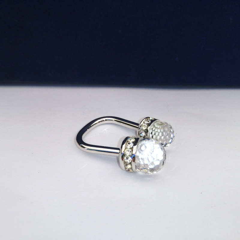 Swarovski Crystal Stunning Horseshoe Key Ring Platinum Plated