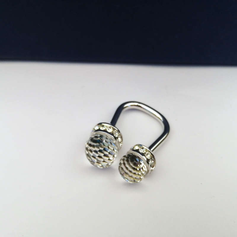 Swarovski Crystal Stunning Horseshoe Key Ring Platinum Plated