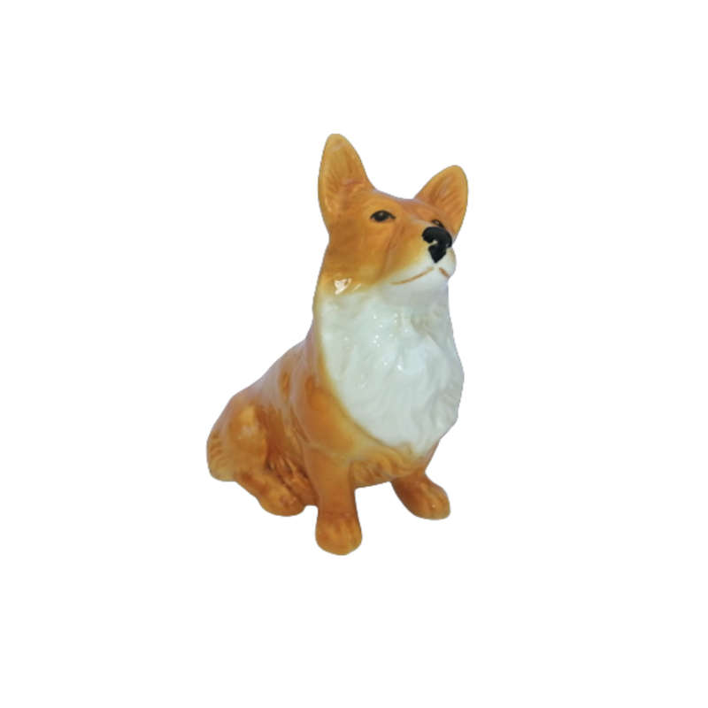 Sylvac Dog Corgi 3128 England Vintage Figurine