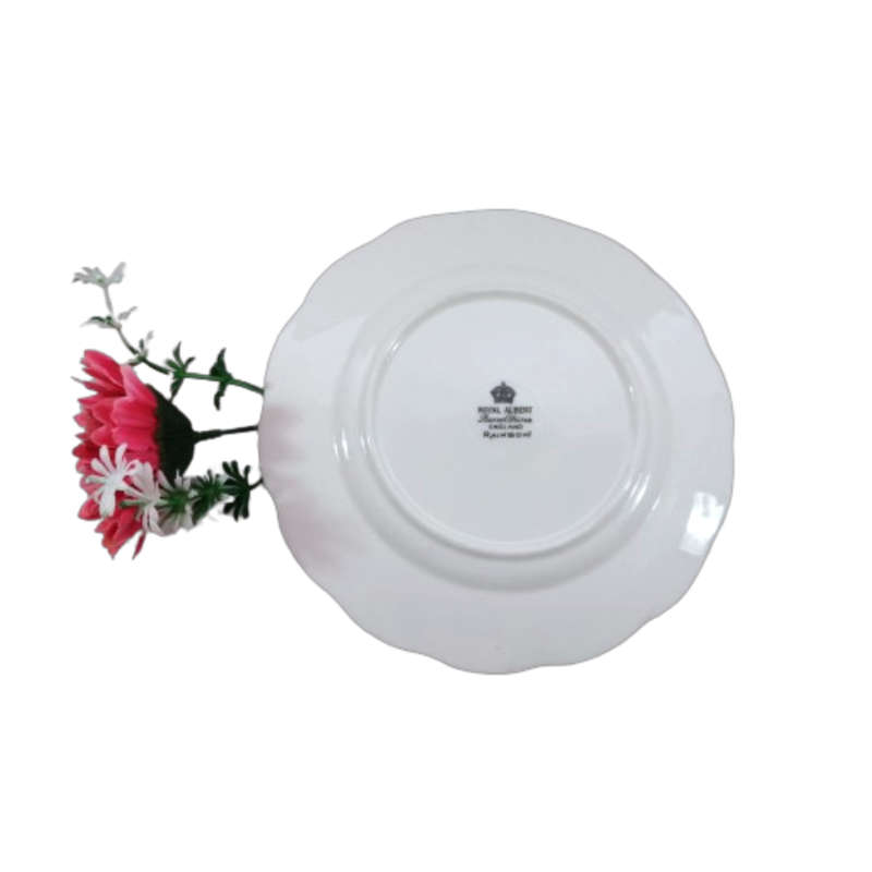 Royal Albert ` Rainbow ` Purple Hampton shape Plate Fine Bone China England