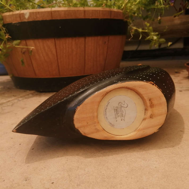 Feathers of Knysna Gallery carved and hand painted Male Guinea Fowl Fossils