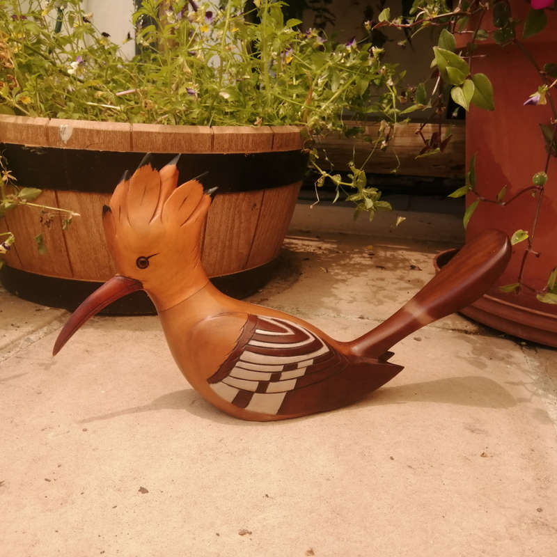 Feathers of Knysna Gallery carved and hand painted African Hoopoe 915/975