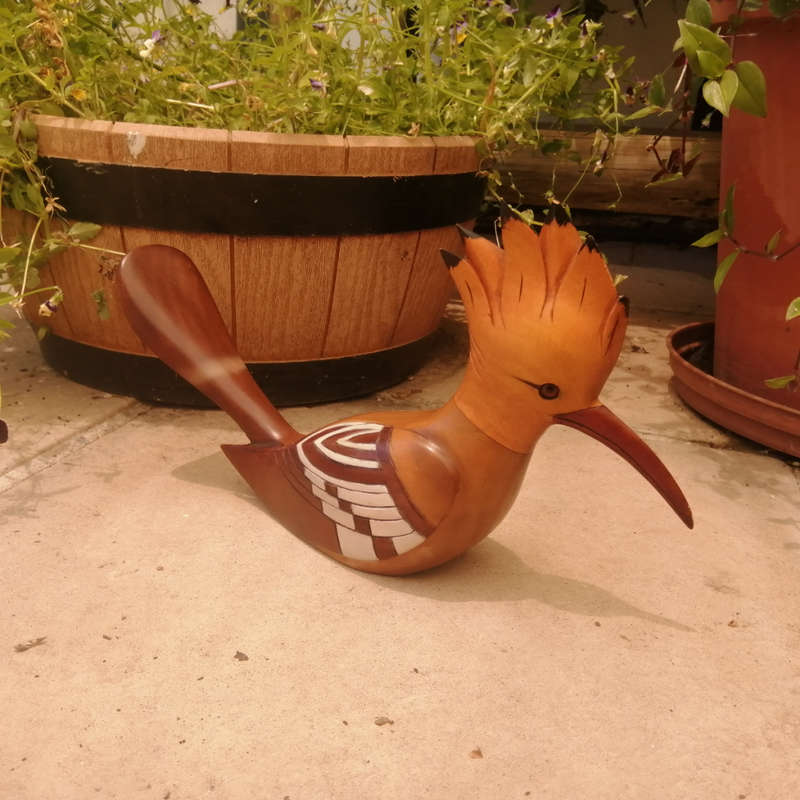 Feathers of Knysna Gallery carved and hand painted African Hoopoe 915/975