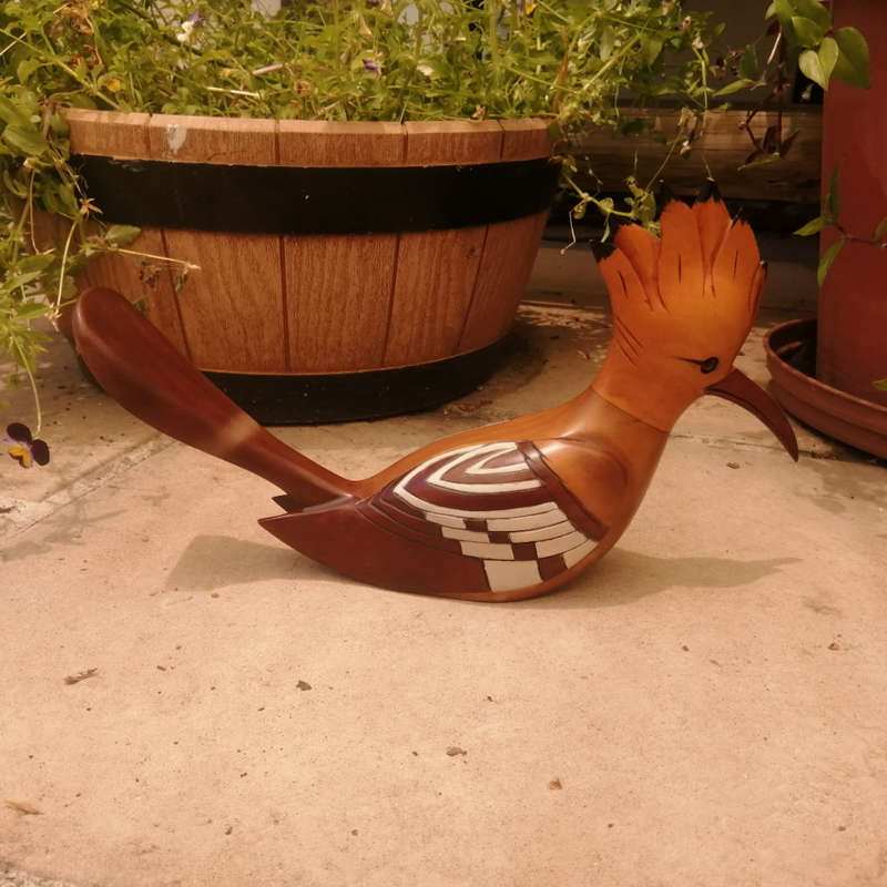 Feathers of Knysna Gallery carved and hand painted African Hoopoe 915/975