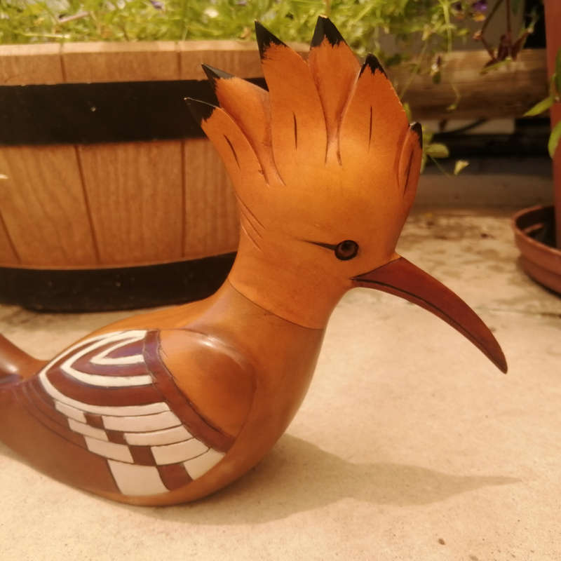 Feathers of Knysna Gallery carved and hand painted African Hoopoe 915/975