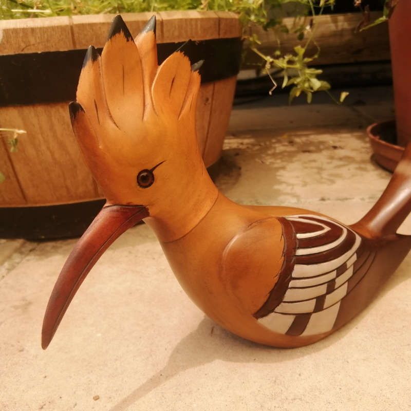 Feathers of Knysna Gallery carved and hand painted African Hoopoe 915/975