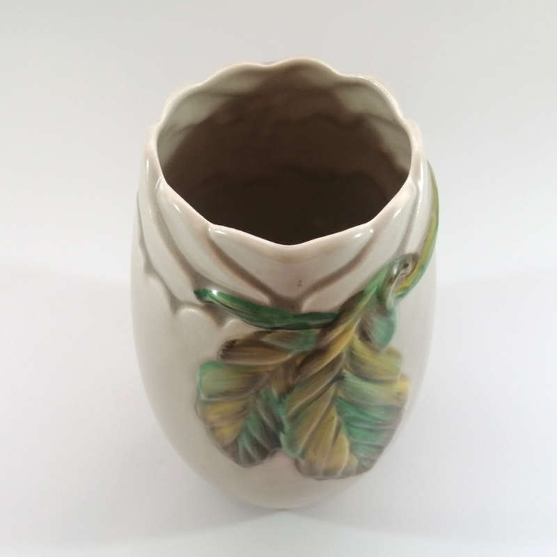 Clarice Cliff Art Deco Hand Painted Chestnut Vase