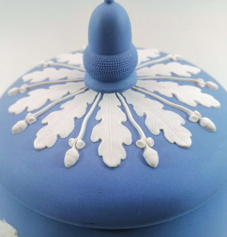 Wedgwood Blue Jasper Lidded Jar Pot
