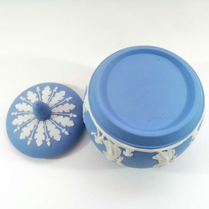 Wedgwood Blue Jasper Lidded Jar Pot