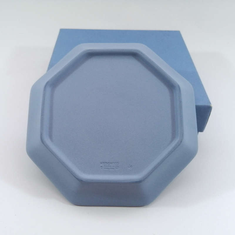 Wedgwood Jasper Blue Hexagonal Dish Plate