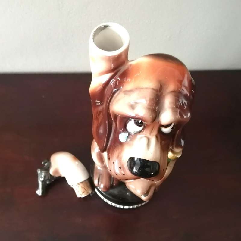 Large Vintage Character Drunk Dog Decaner