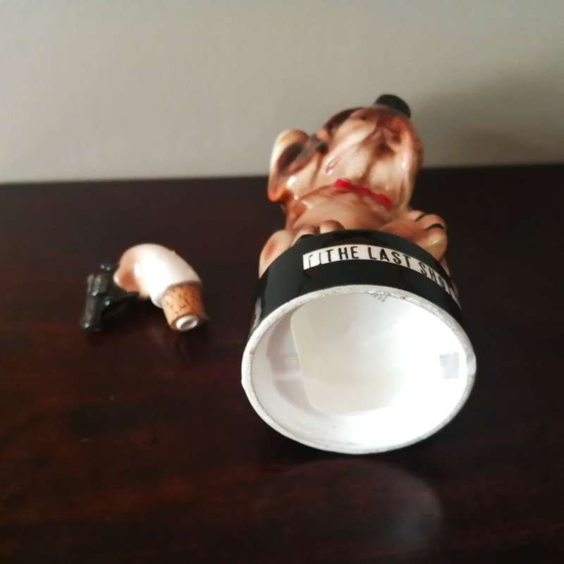 Large Vintage Character Drunk Dog Decaner