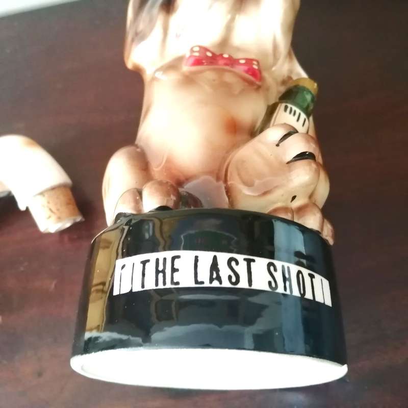 Large Vintage Character Drunk Dog Decaner