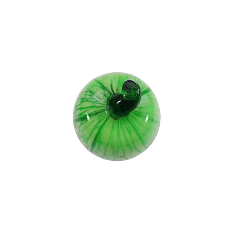 Green Art Glass Large Pumpkin Lifelike