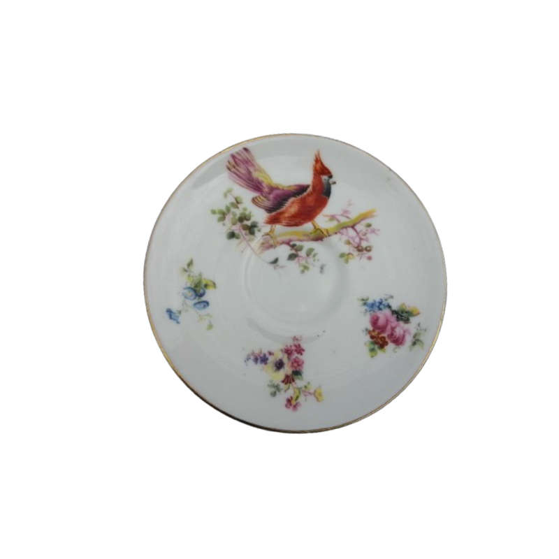 Antique Royal Doulton Coffee Set 15 pc Exotic Birds H1422