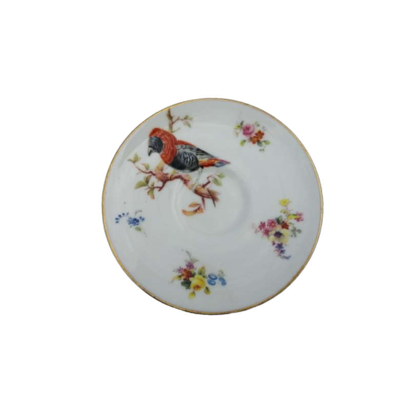 Antique Royal Doulton Coffee Set 15 pc Exotic Birds H1422