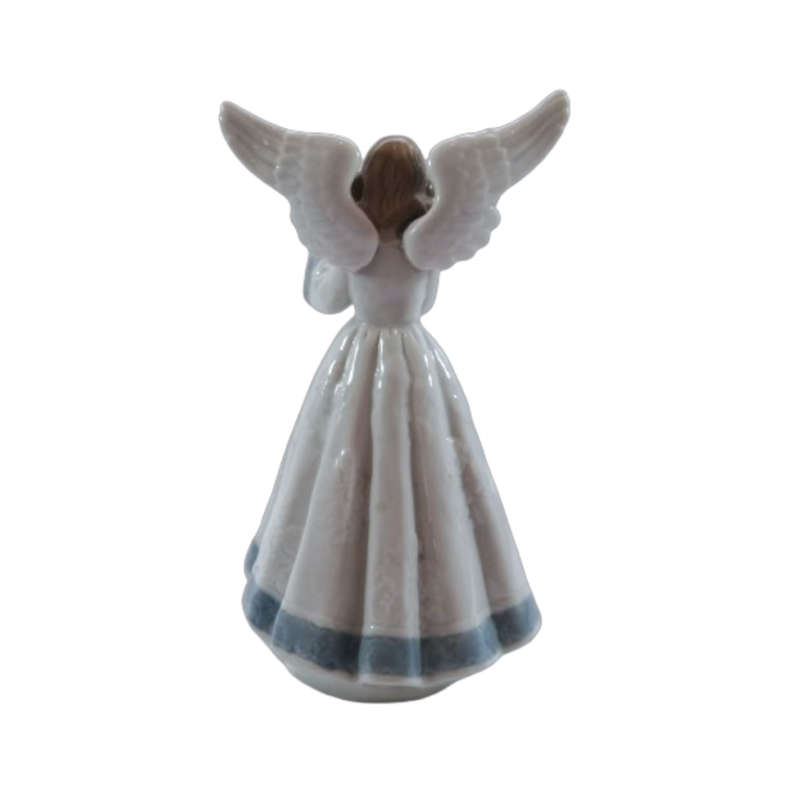 Lladro Figurine, Angel, Heavenly Harpist, 5830, Tree Topper