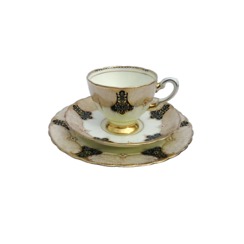 Plant Tuscan Trio Art Deco Black with Gold Accents