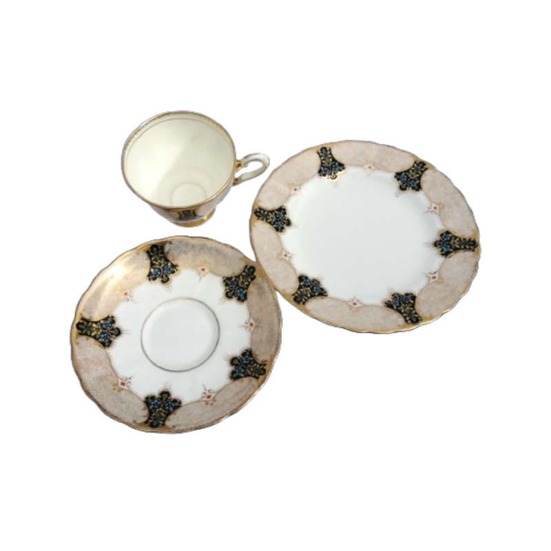 Plant Tuscan Trio Art Deco Black with Gold Accents