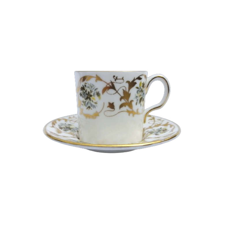 Royal Crown Derby Demitasse Duo Grosvenor with Gold Accents