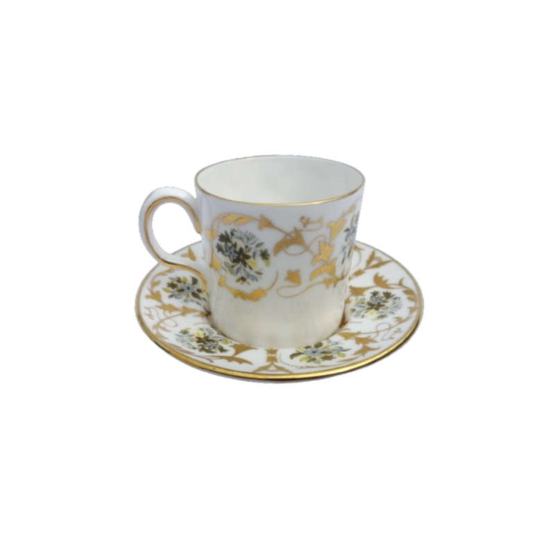 Royal Crown Derby Demitasse Duo Grosvenor with Gold Accents