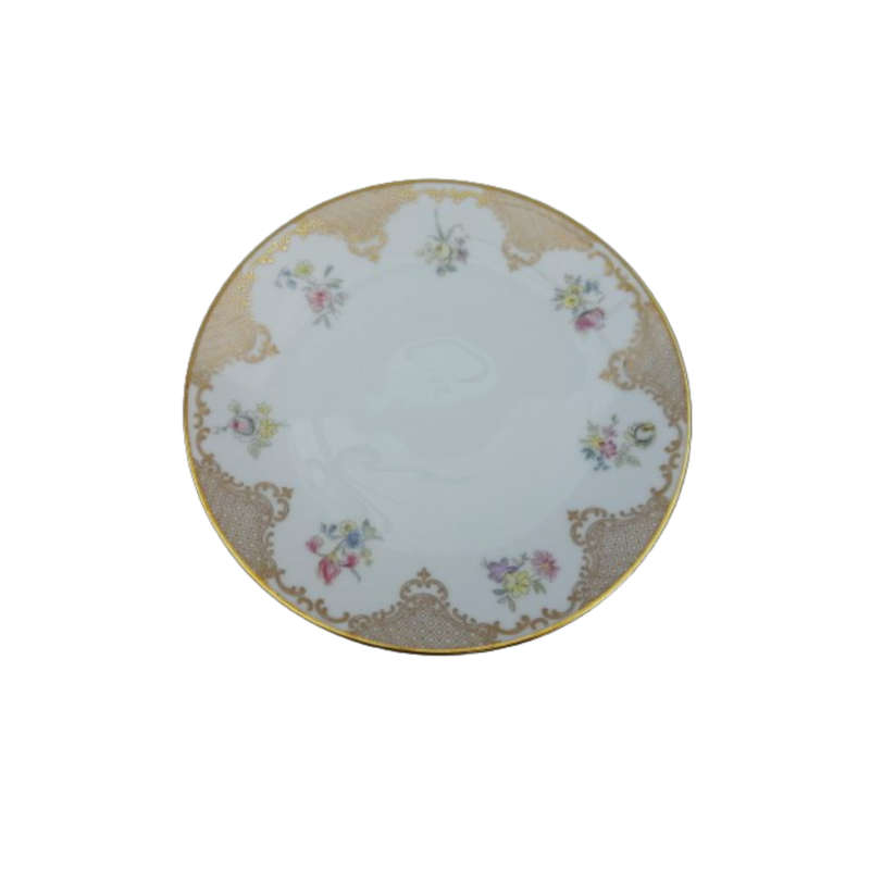 Hutschenreuther Trio Bavaria Flower design with Gold Accents