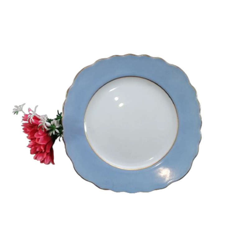 Bouquet China Grey Plate Fine Bone China England