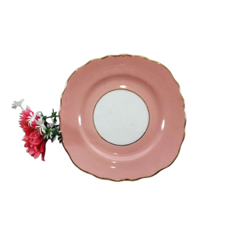 Cololough Pink Plate Fine Bone China England