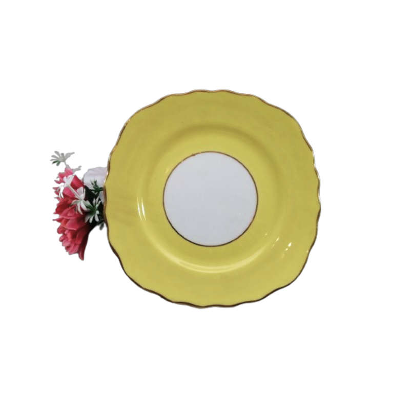 Cololough Yellow Plate Fine Bone China England