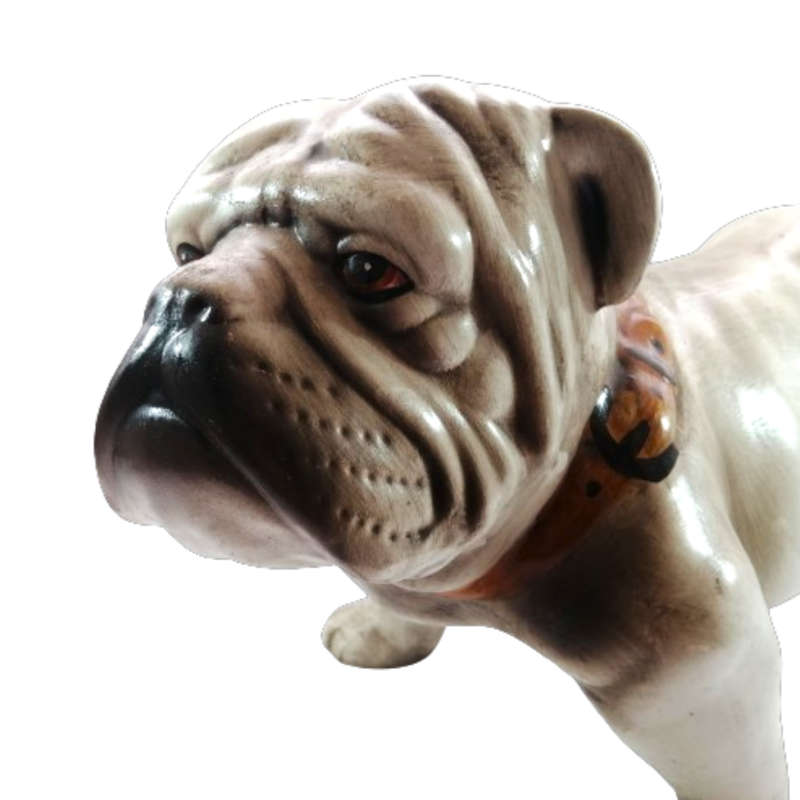 X-Large Faiarte Ceramic Figurine of an English Bulldog