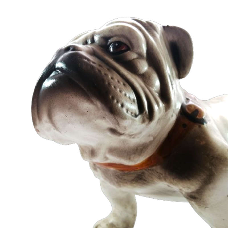 X-Large Faiarte Ceramic Figurine of an English Bulldog